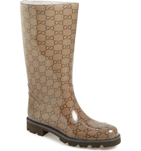 gucci rain boots nordstrom|Gucci waterproof boots.